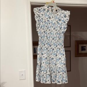 Universal Thread Blue and White Sleeveless Sundress